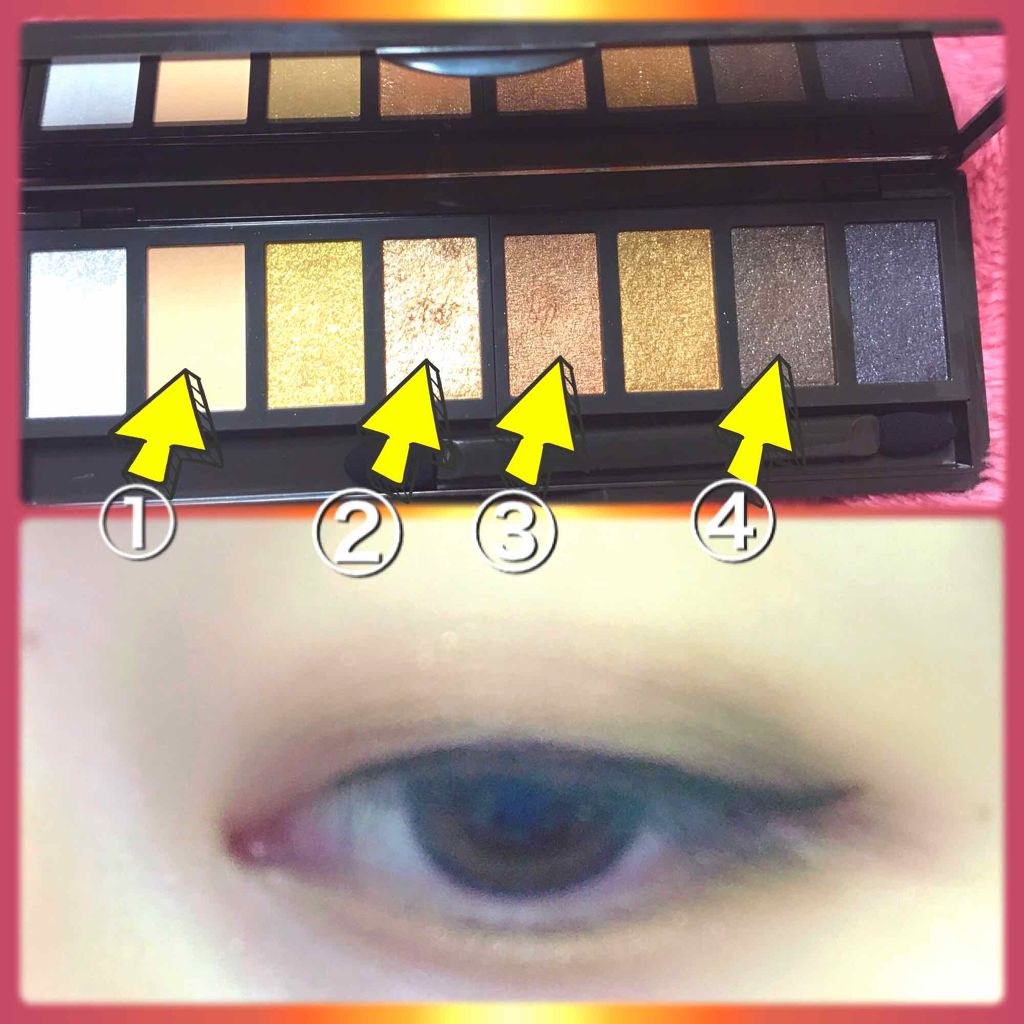 グラマラスリッチ アイパレット (クリスマスコフレ 2018)/Visée/メイクアップキットを使ったクチコミ(3枚目)