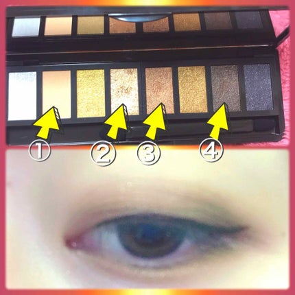 グラマラスリッチ アイパレット (クリスマスコフレ 2018)/Visée/メイクアップキットを使ったクチコミ(3枚目)