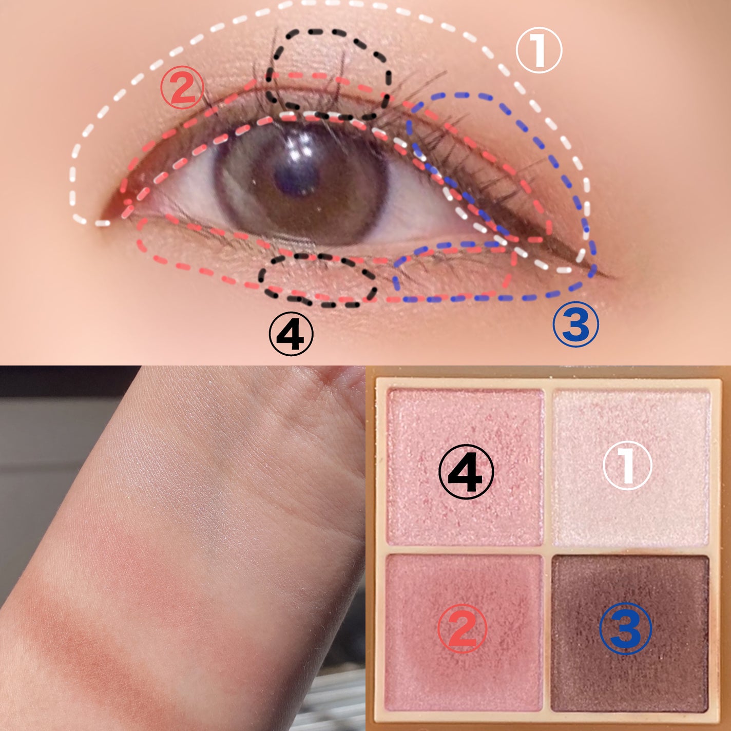 ベージュトーンアイシャドウ/CEZANNE/アイシャドウパレットを使ったクチコミ(4枚目)