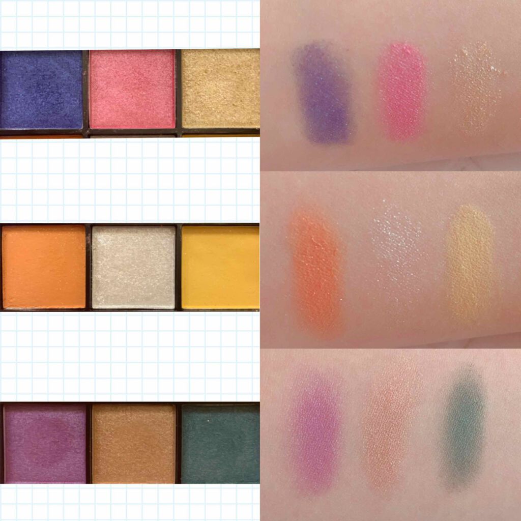 UR GLAM BLOOMING EYE COLOR PALETTE/U R GLAM/アイシャドウパレットを使ったクチコミ(2枚目)