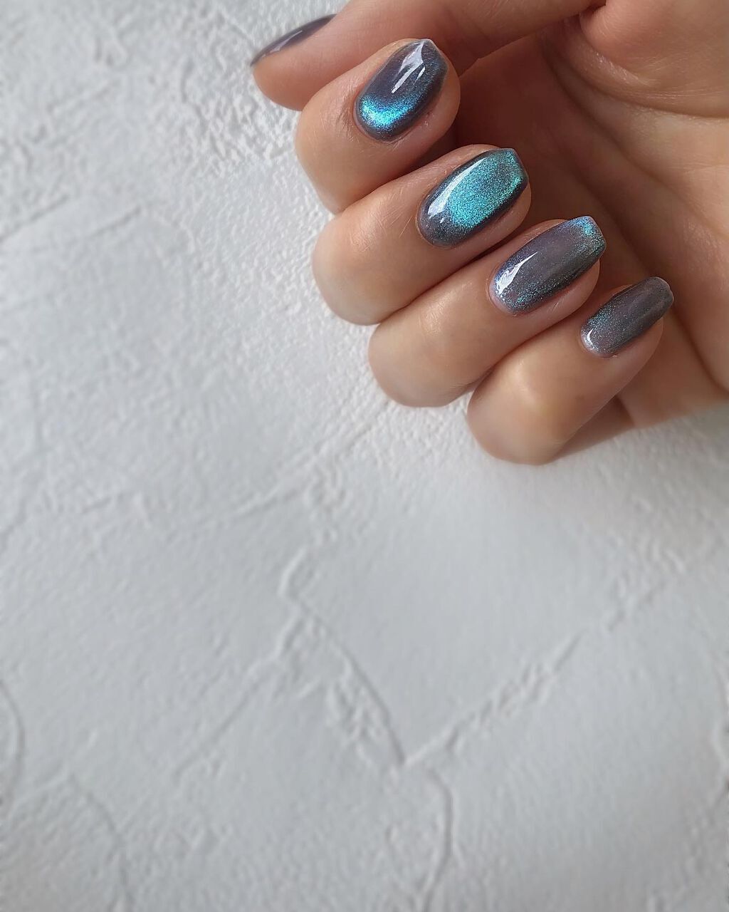 sato 🕊 self nail🫧🤍 on LIPS 「𝐦𝐚𝐠𝐧𝐞𝐭💙♥️..先日購入していた@nail_town.s..」(3枚目)