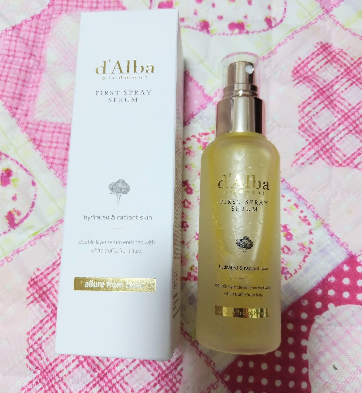 ダルバ ホワイトトリュフファーストスプレーセラム/ダルバ/ミスト状化粧水を使ったクチコミ(2枚目)
