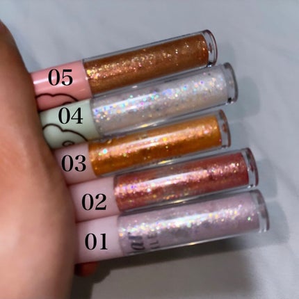 シュガー トゥインクル リキッド グリッター/PERIPERA/グリッターを使ったクチコミ(4枚目)