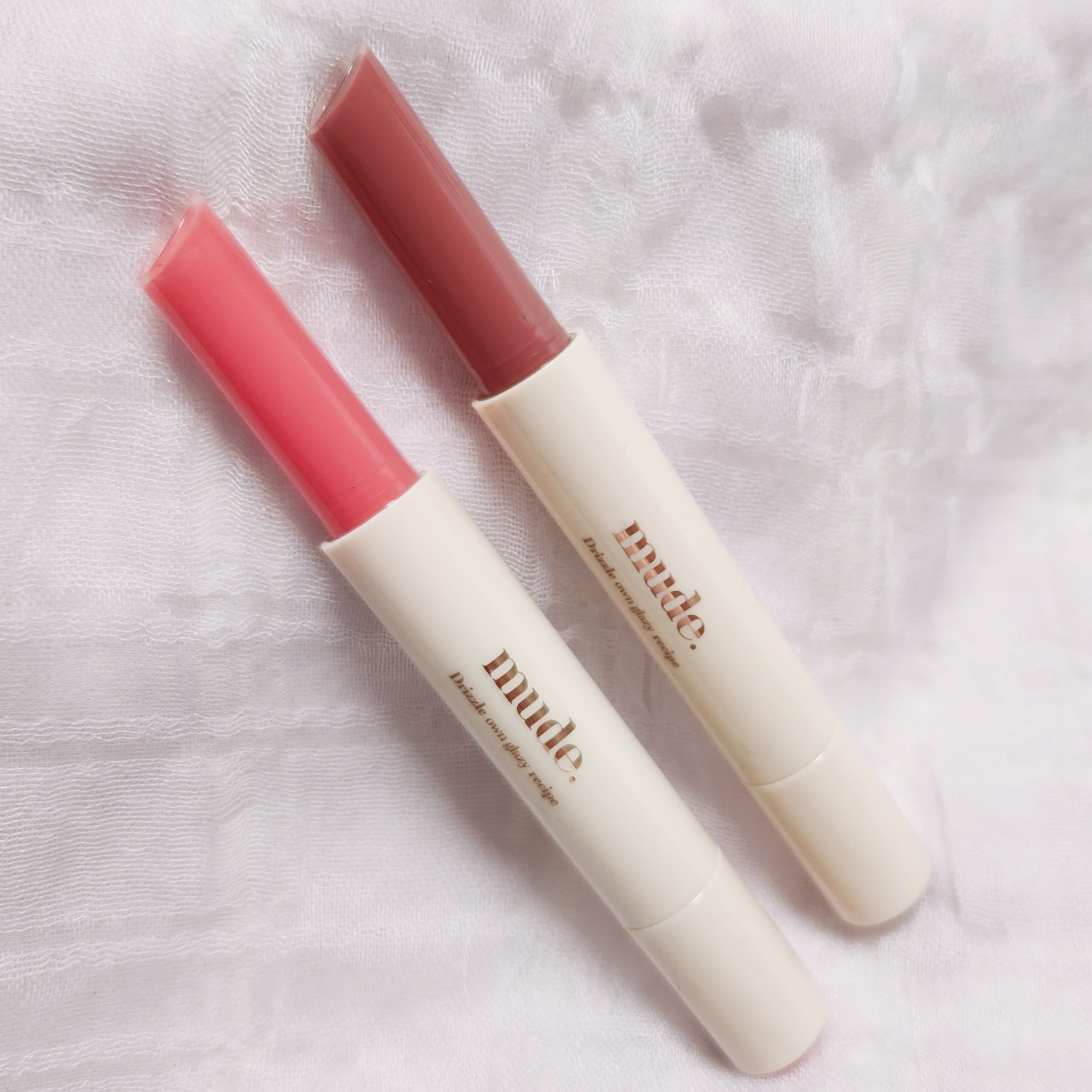 ドリズルバーム/mude./口紅を使ったクチコミ（2枚目）