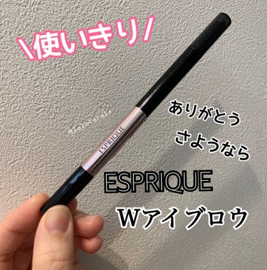 W アイブロウ (リキッド＆パウダー) GY002 自然なグレー/ESPRIQUE/リキッドアイブロウを使ったクチコミ（1枚目）