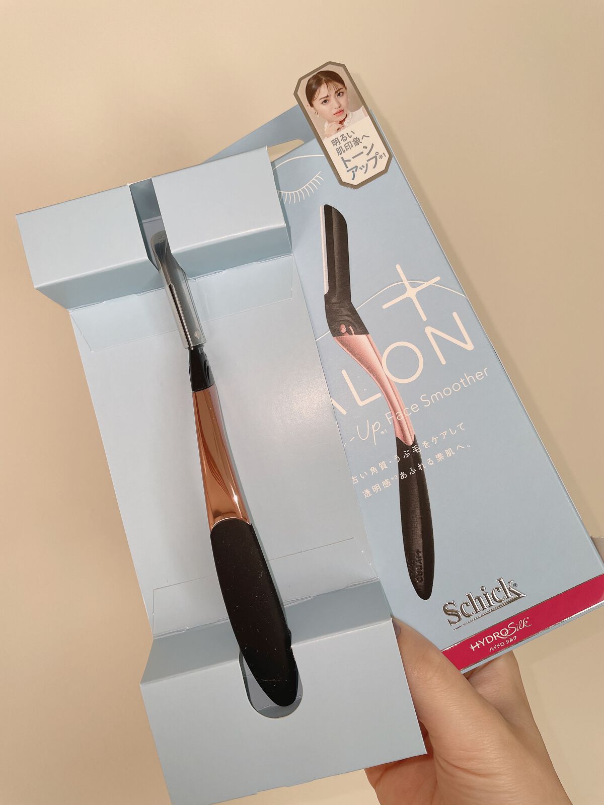 サロンプラス トーンアップ フェイススムーサー ホルダー(刃付き)/サロンプラス/シェーバーを使ったクチコミ(3枚目)