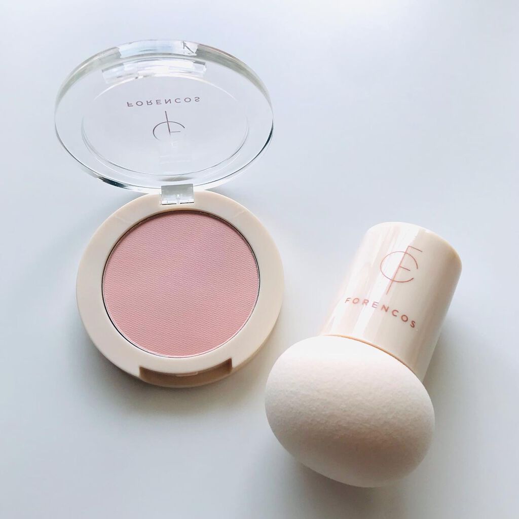 ベアブラッシャー パフ付き/フォレンコス/パウダーチークを使ったクチコミ(2枚目)