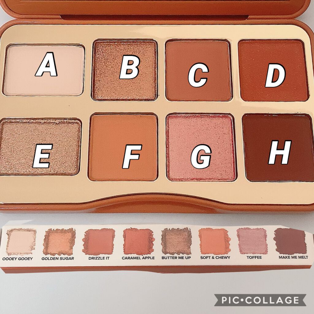 ソルテッド キャラメル ミニ アイシャドウ パレット/Too Faced/アイシャドウパレットを使ったクチコミ(3枚目)