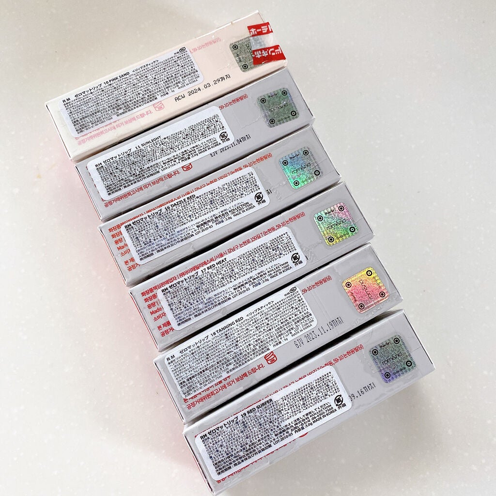 ゼロマットリップスティック/rom&nd/口紅を使ったクチコミ(6枚目)