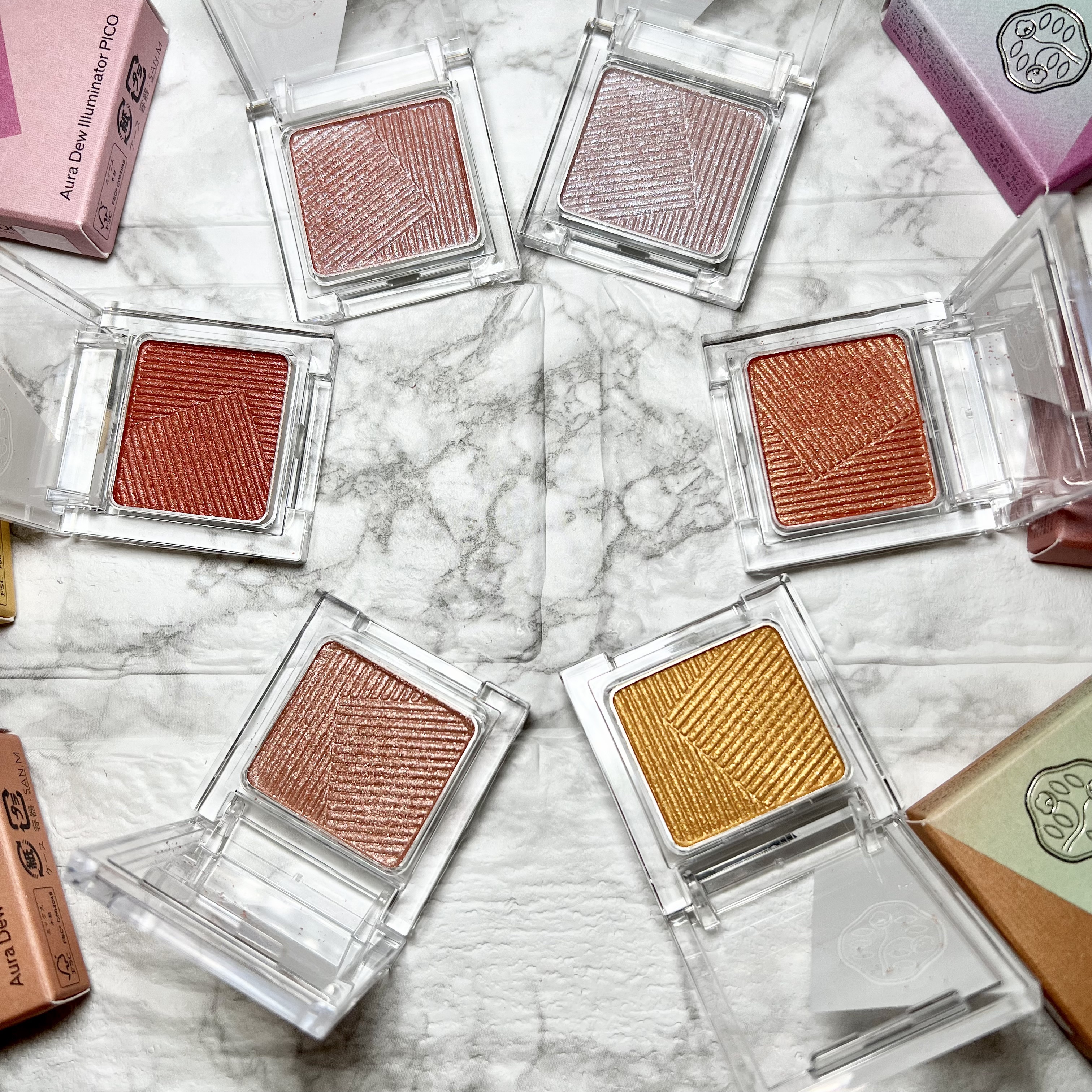 オーラデュウ プリズム イルミネーター ピコ 10 稲穂波/SHISEIDO/単色アイシャドウを使ったクチコミ（2枚目）