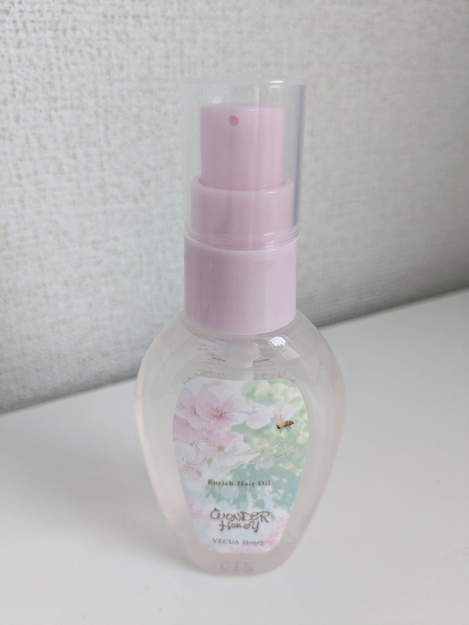 ワンダーハニー  エンリッチヘアオイル サクラウララ/VECUA Honey/ヘアオイルを使ったクチコミ（1枚目）