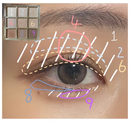 KEYBO FALL IN LOVE SHADOW PALETTE/keybo/アイシャドウパレットを使ったクチコミ(3枚目)