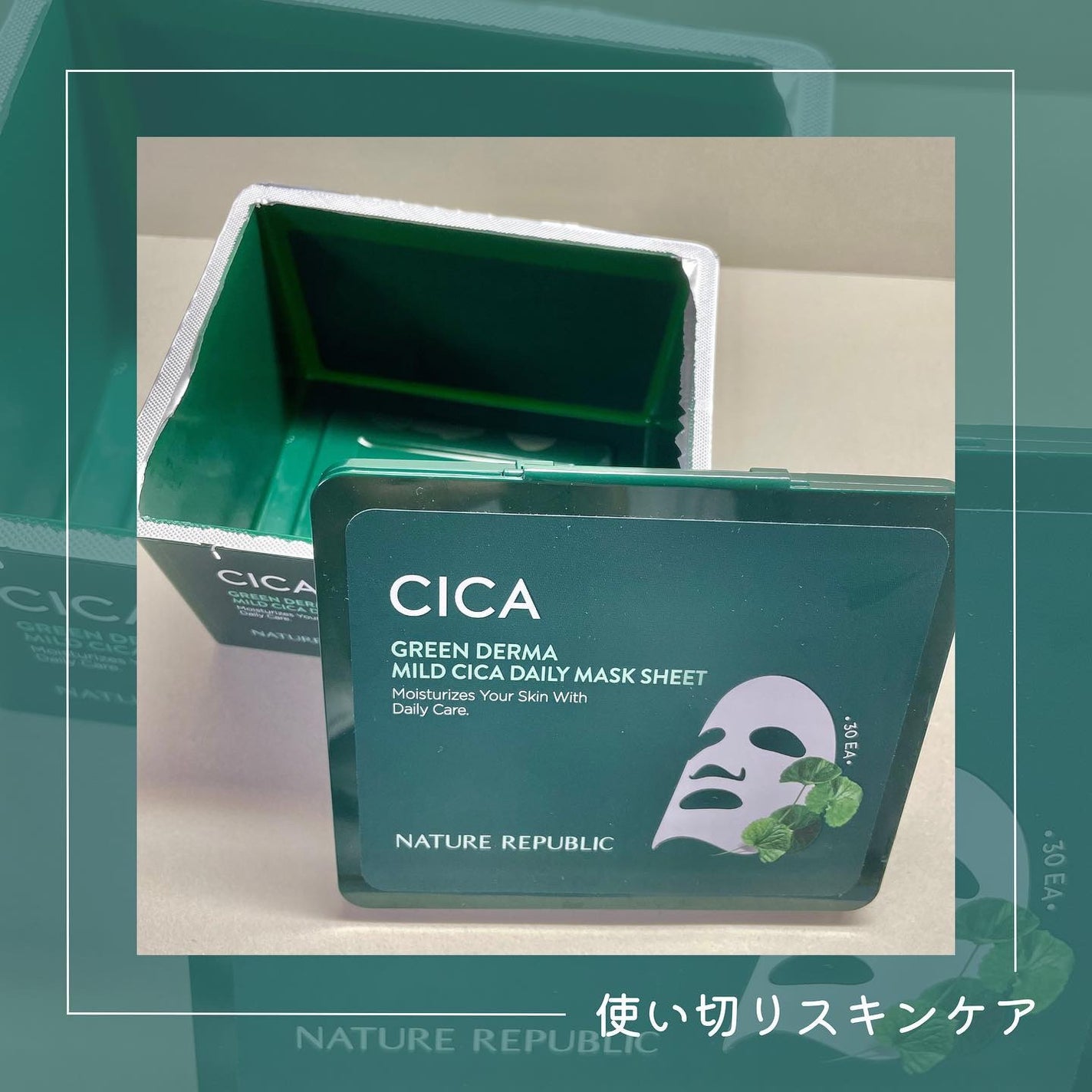 グリーンダーマCICA デイリーシートマスク/ネイチャーリパブリック/シートマスク・パックを使ったクチコミ(1枚目)