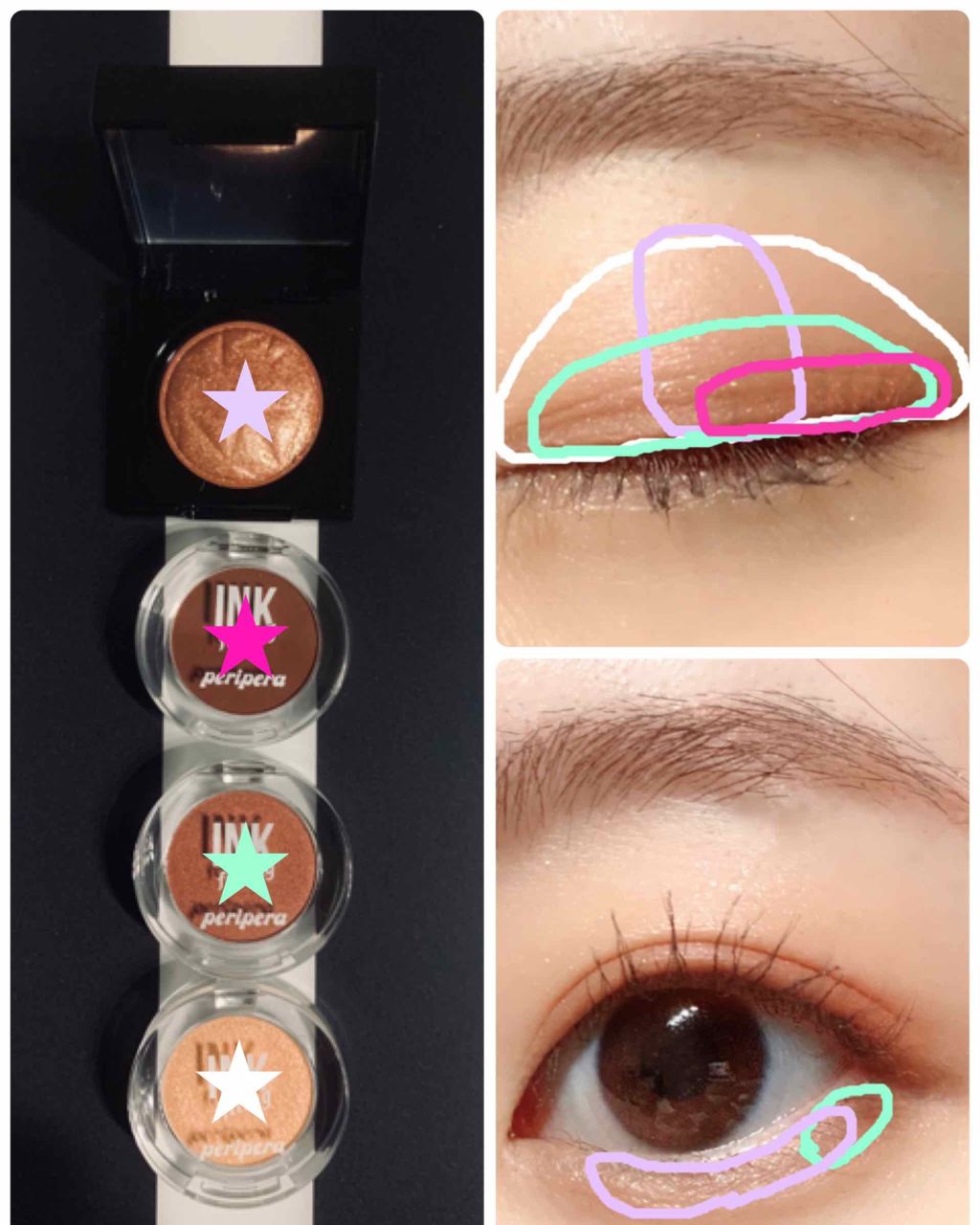 インクフィッティングシャドー/PERIPERA/ジェル・クリームアイシャドウを使ったクチコミ(3枚目)