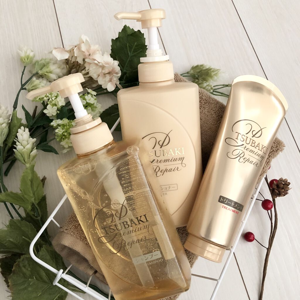 プレミアムリペア シャンプー／ヘアコンディショナー/TSUBAKI/市販シャンプーを使ったクチコミ（3枚目）