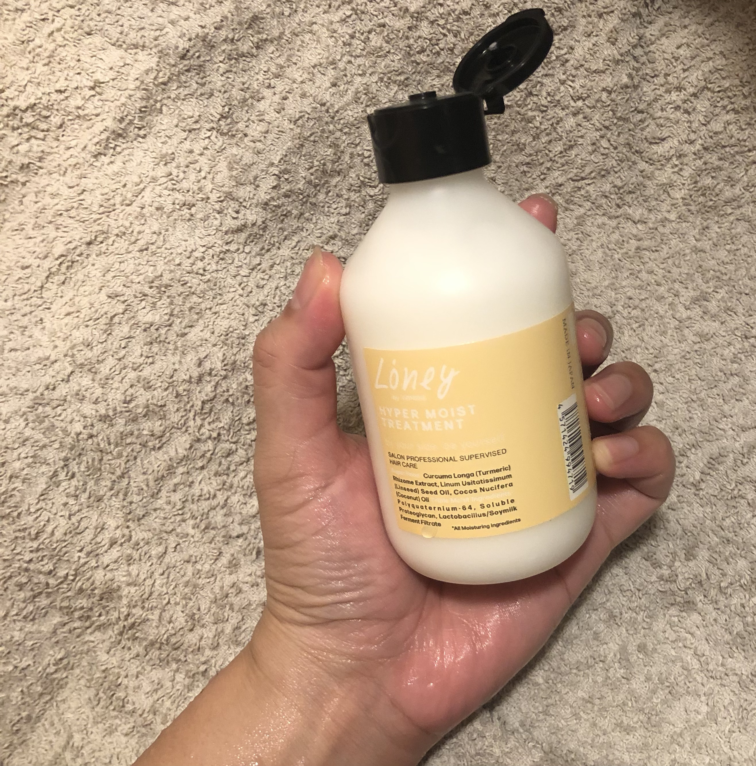 ハイパーモイスト 濃縮トリートメント ハイパーモイスト/Loney by LONESS/洗い流すヘアトリートメントを使ったクチコミ（1枚目）