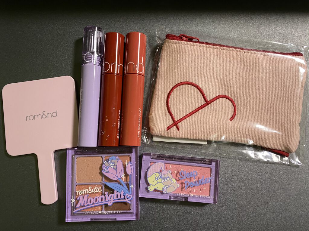 ネオンムーンベターザンアイズ  #01 Dry Mango Tulip/rom&nd/アイシャドウパレットを使ったクチコミ（1枚目）