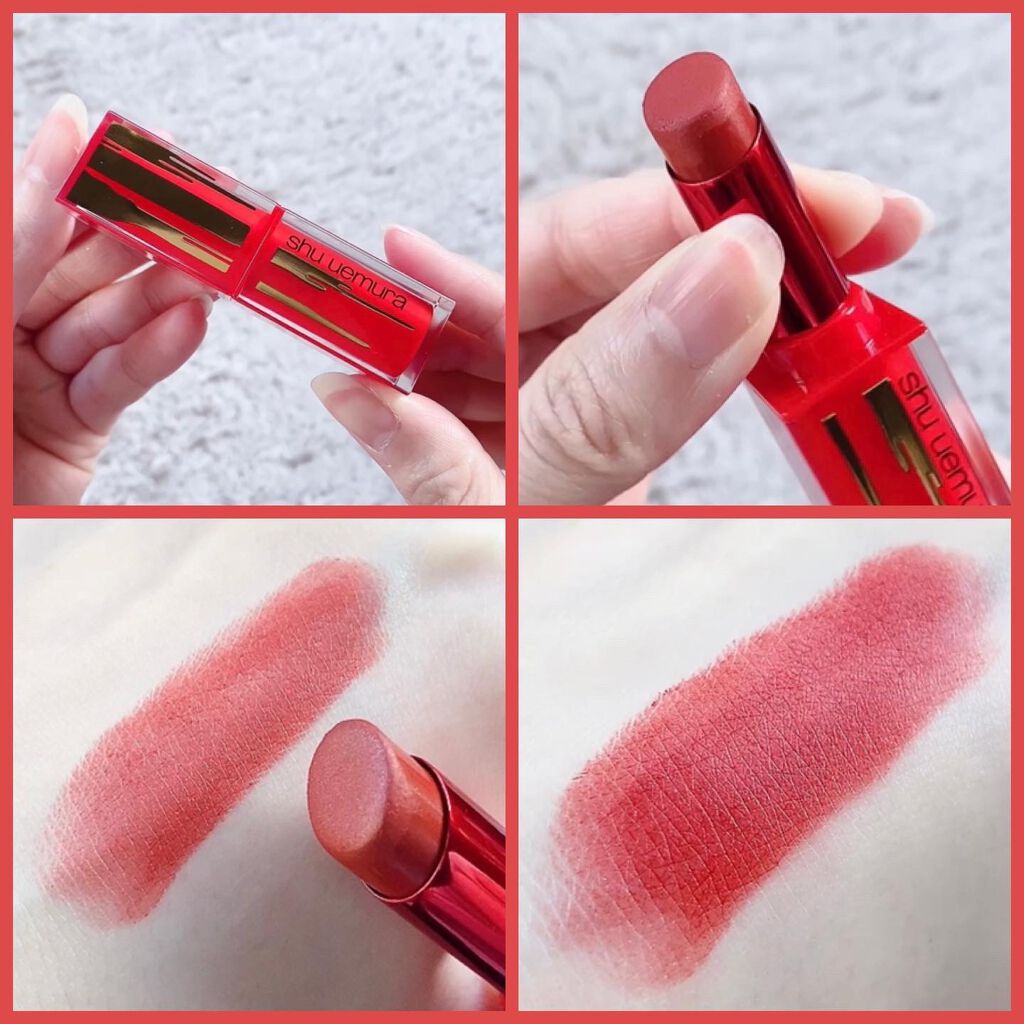 ルージュ アンリミテッド マット/shu uemura/口紅を使ったクチコミ(5枚目)