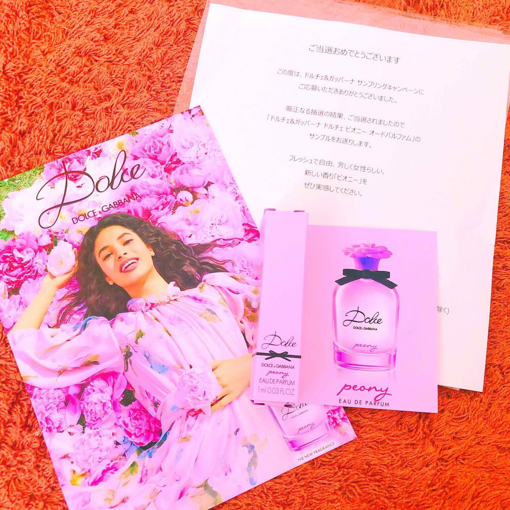 DOLCE PEONY EAU DE PARFUM（ドルチェ ピオニー オードパルファム）/DOLCE&GABBANA BEAUTY/香水(レディース)を使ったクチコミ（1枚目）