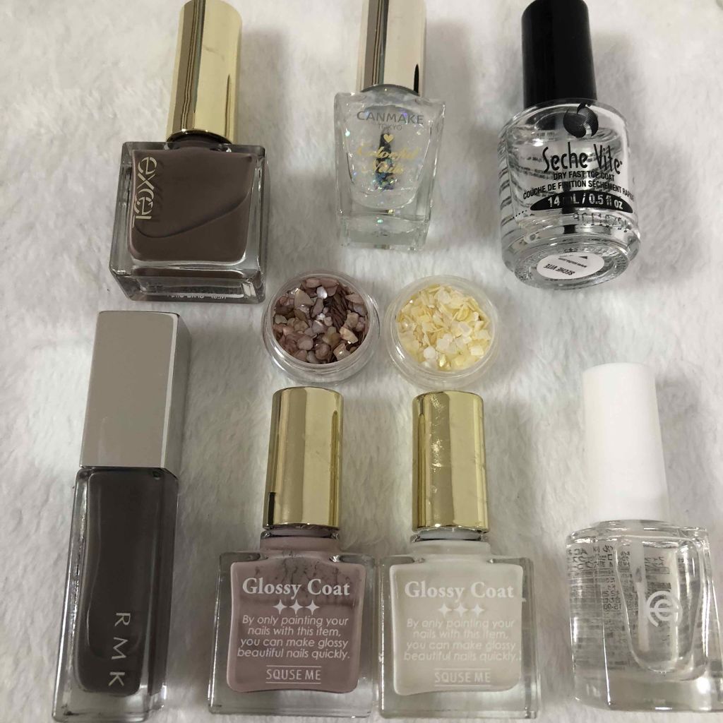 グロッシーコート/スキューズミー/オールインワンネイルを使ったクチコミ（3枚目）