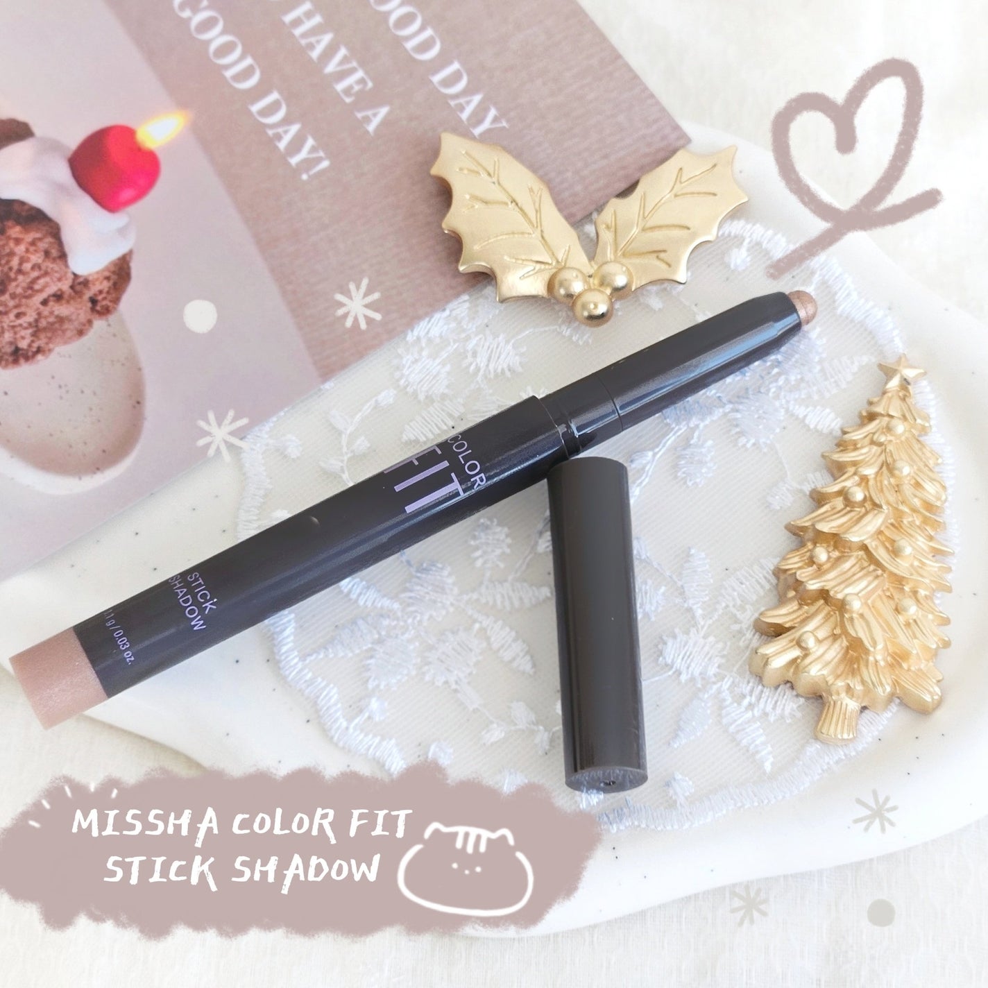 カラーフィットスティックシャドウ/MISSHA/スティックアイシャドウを使ったクチコミ(1枚目)