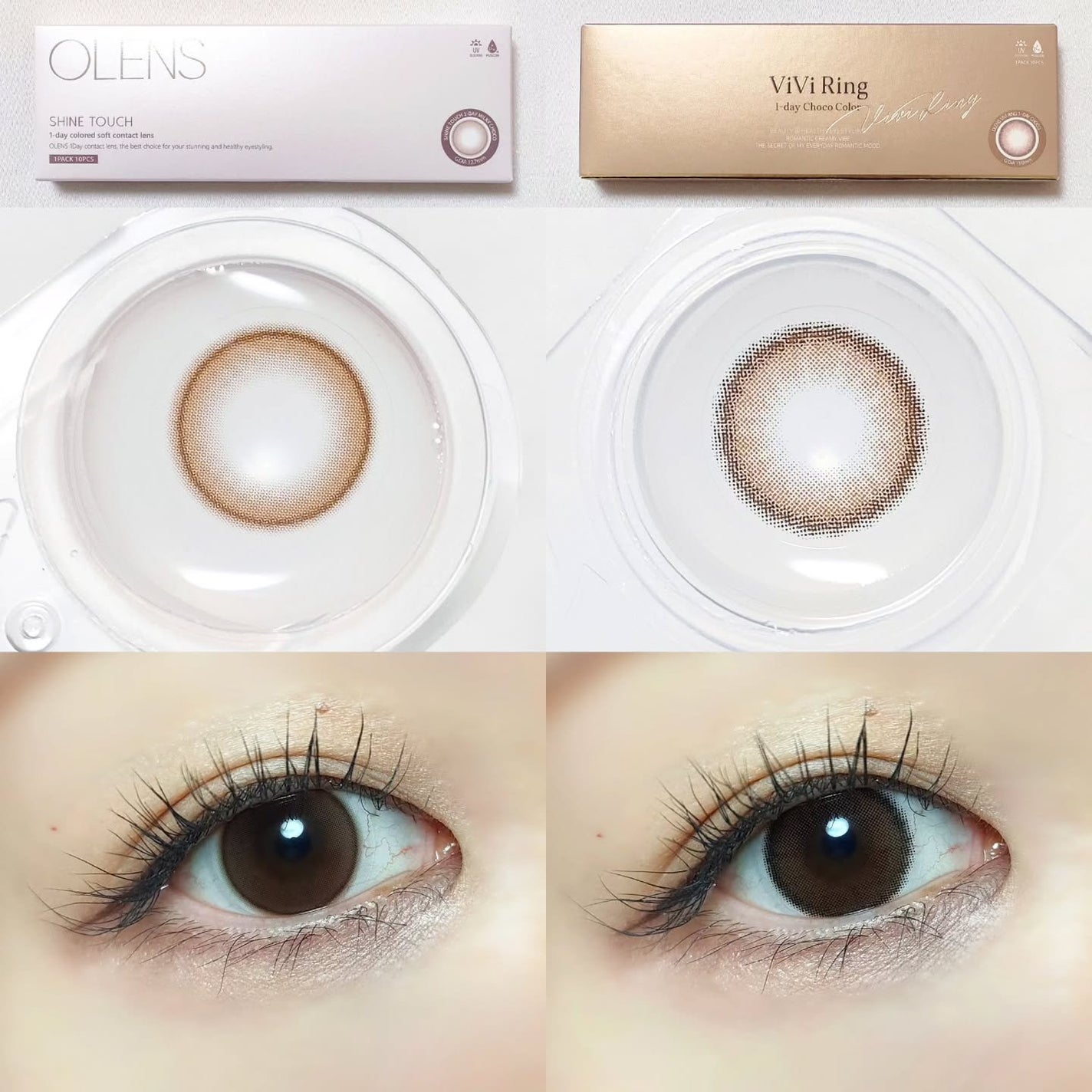 ViVi Ring 1day/OLENS/ワンデー(1DAY)カラコンを使ったクチコミ(4枚目)