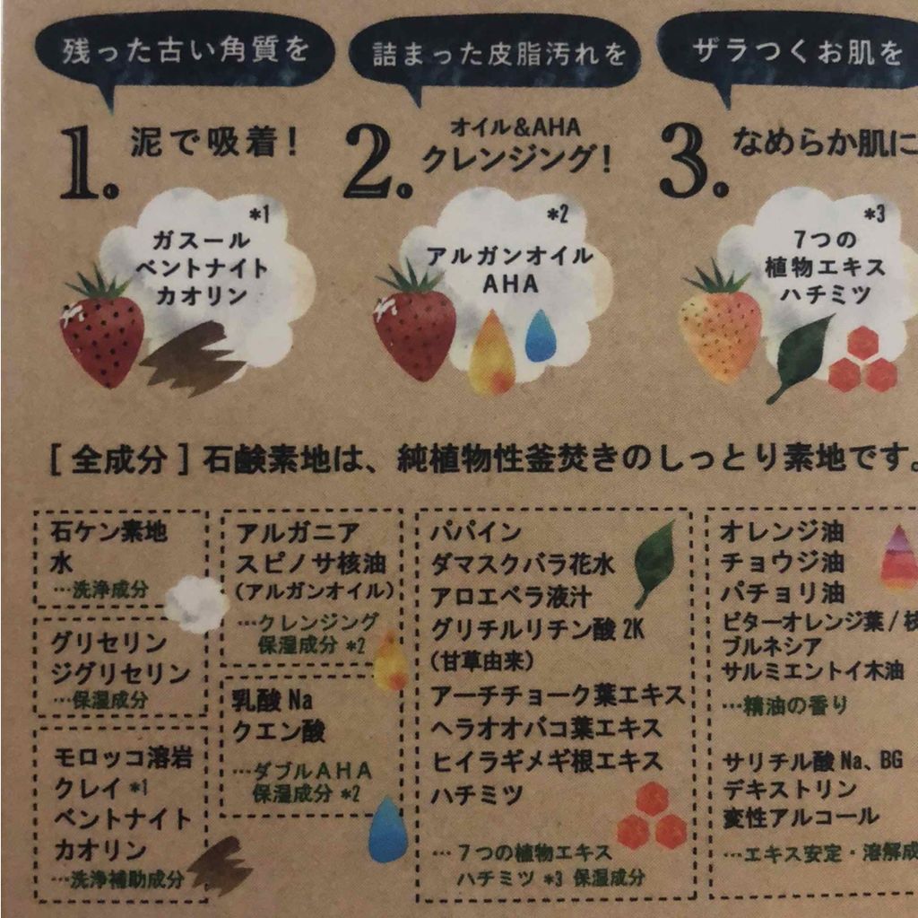 ドット・ウォッシー洗顔石鹸/ペリカン石鹸/洗顔石鹸を使ったクチコミ(2枚目)