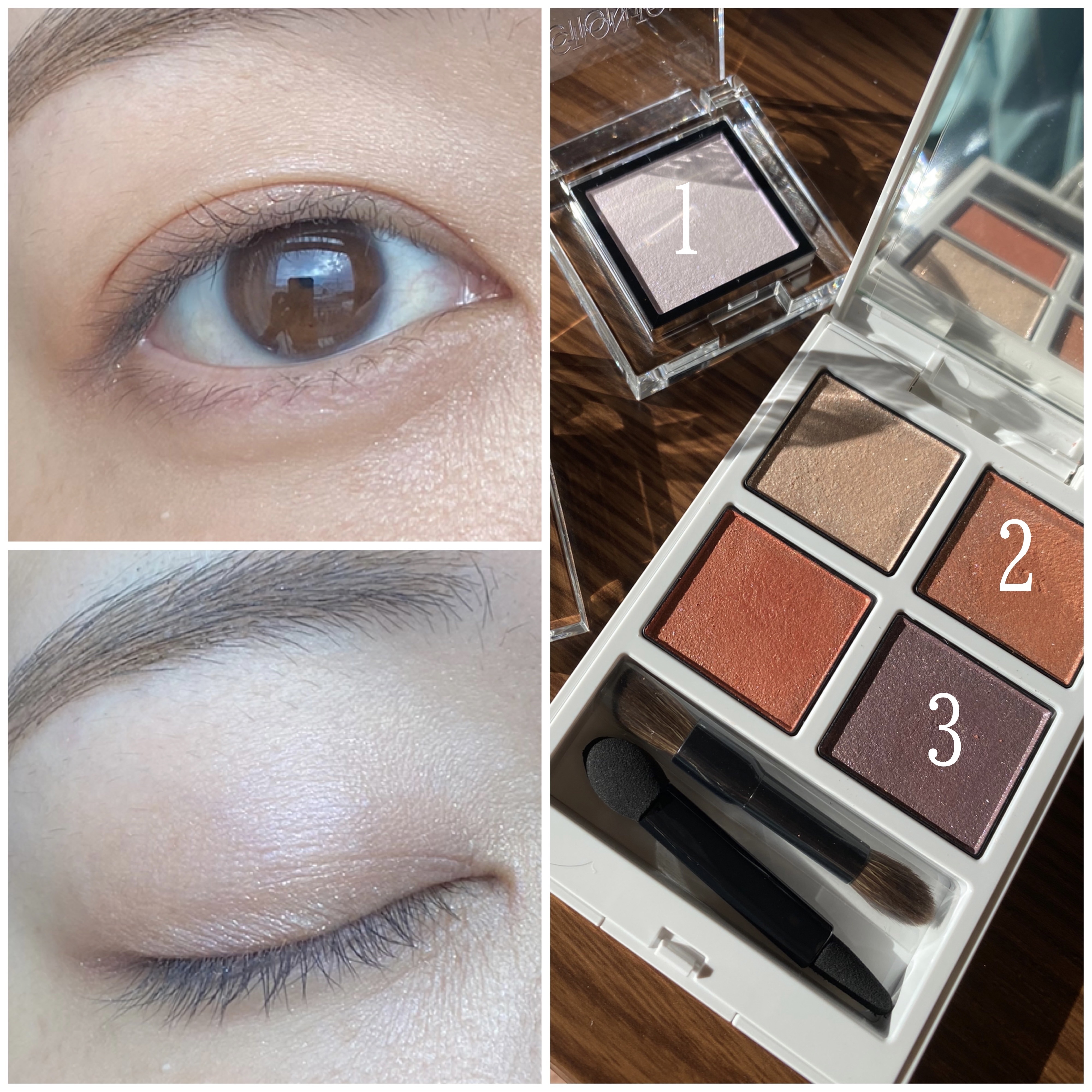 アディクション ザ アイシャドウ パール 035P Aurora Dawn/ADDICTION/単色アイシャドウを使ったクチコミ（3枚目）