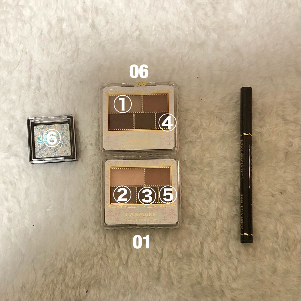 パーフェクトマルチアイズ/キャンメイク/アイシャドウパレットを使ったクチコミ（2枚目）