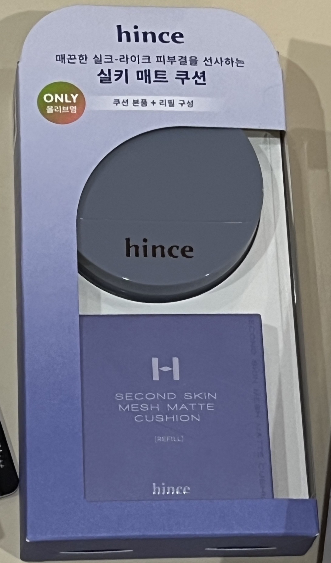 セカンドスキンメッシュマットクッション 15 ロージー/hince/クッションファンデーションを使ったクチコミ（1枚目）