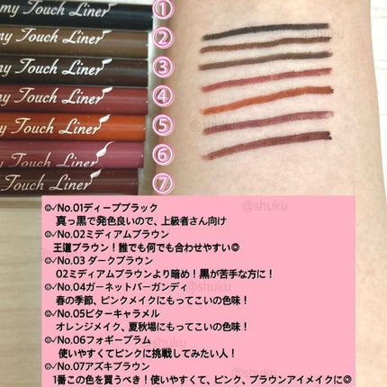 クリーミータッチライナー/キャンメイク/ジェルアイライナーを使ったクチコミ(2枚目)