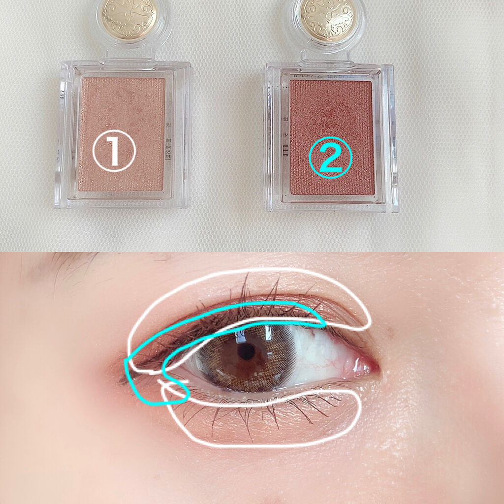 シャドーカスタマイズ/MAJOLICA MAJORCA/単色アイシャドウを使ったクチコミ（2枚目）