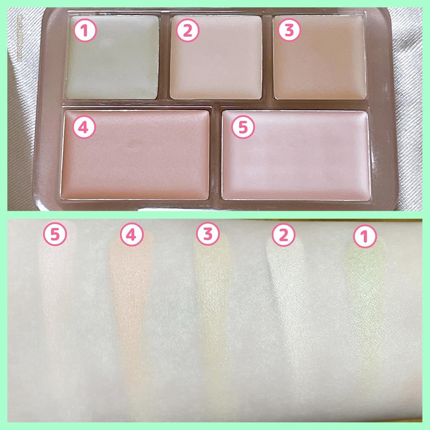 コンシールブレンダーパレット/LUNA/パレットコンシーラーを使ったクチコミ(3枚目)