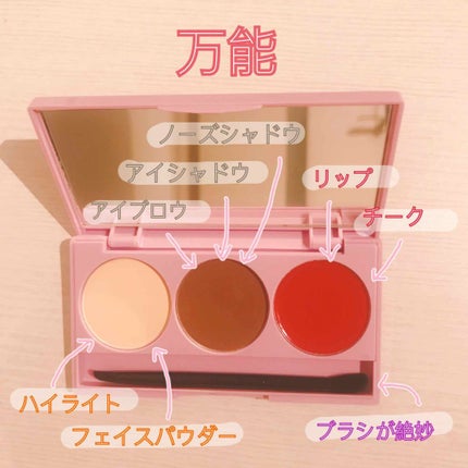 CharMe コンパクトマルチフルメイクパレットのクチコミ「美容youtuberの #ななこちゃん プロデュースのメイクパレット
@cosmeで限定発売.....」(2枚目)