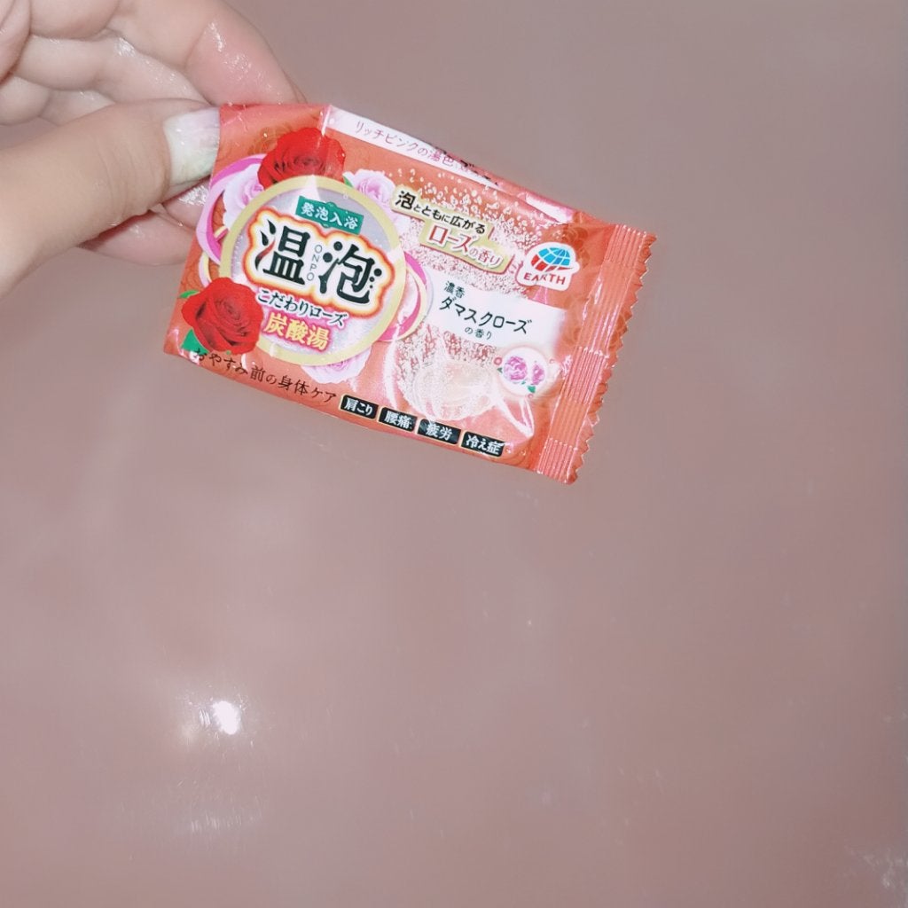 温泡 こだわりローズ/温泡/炭酸系入浴剤を使ったクチコミ(1枚目)