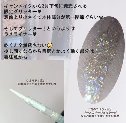 オーロラカクテルグリッター/キャンメイク/アイシャドウを使ったクチコミ(2枚目)