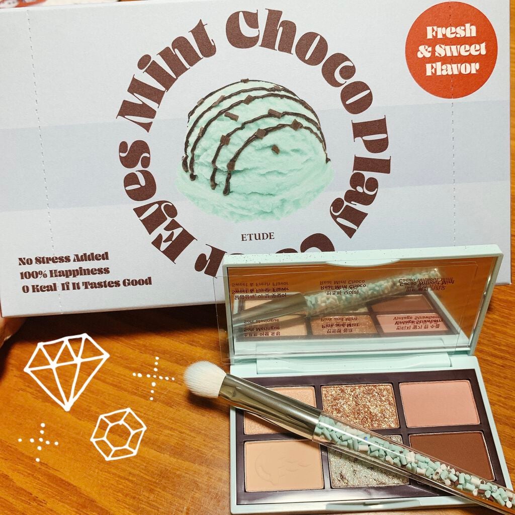 わか on LIPS 「ETUDEチョコミントアイシャドウ買いましたー👏👏👏いやもう可..」(1枚目)