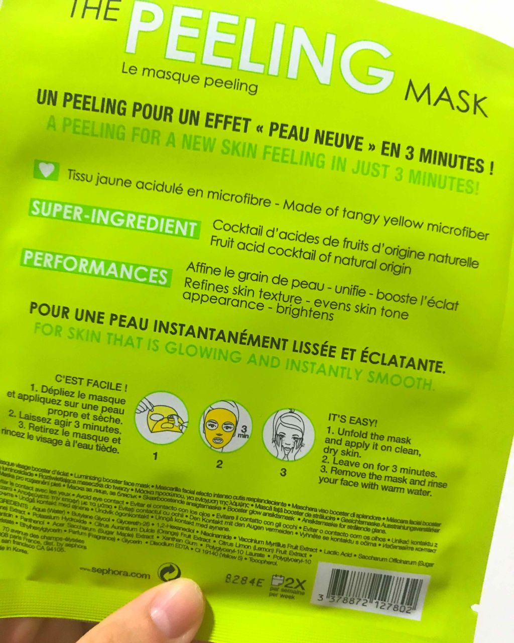 THE PEELING MASK/SEPHORA/シートマスク・パックを使ったクチコミ（2枚目）