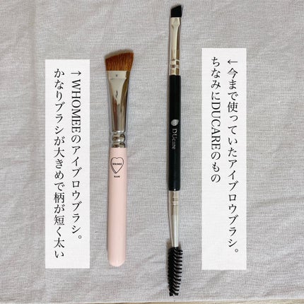 フーミー アイブロウブラシ 熊野筆/WHOMEE/メイクブラシを使ったクチコミ(3枚目)