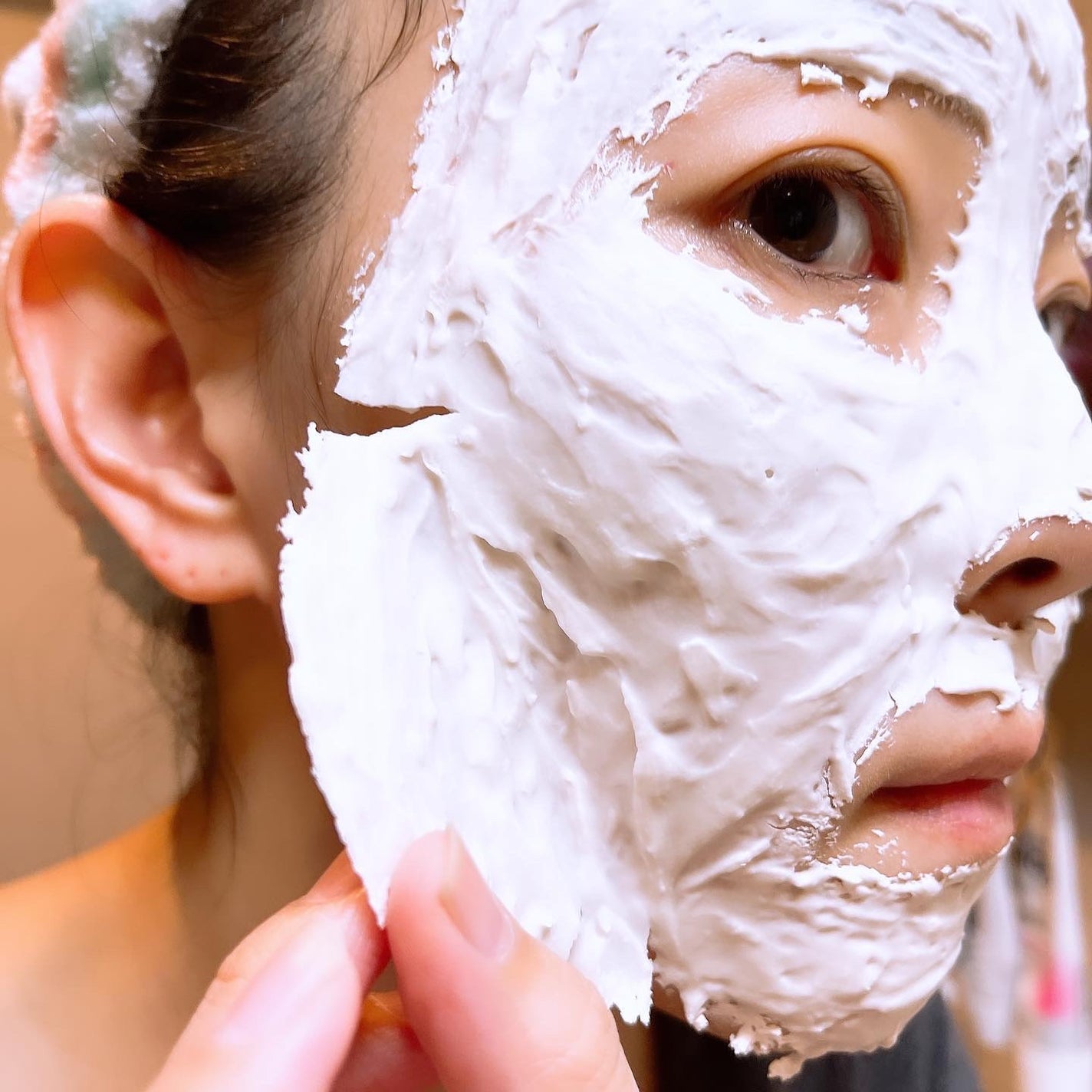 モデリングパック ヒアルロン酸 /ONE THING/洗い流すパック・マスクを使ったクチコミ(5枚目)