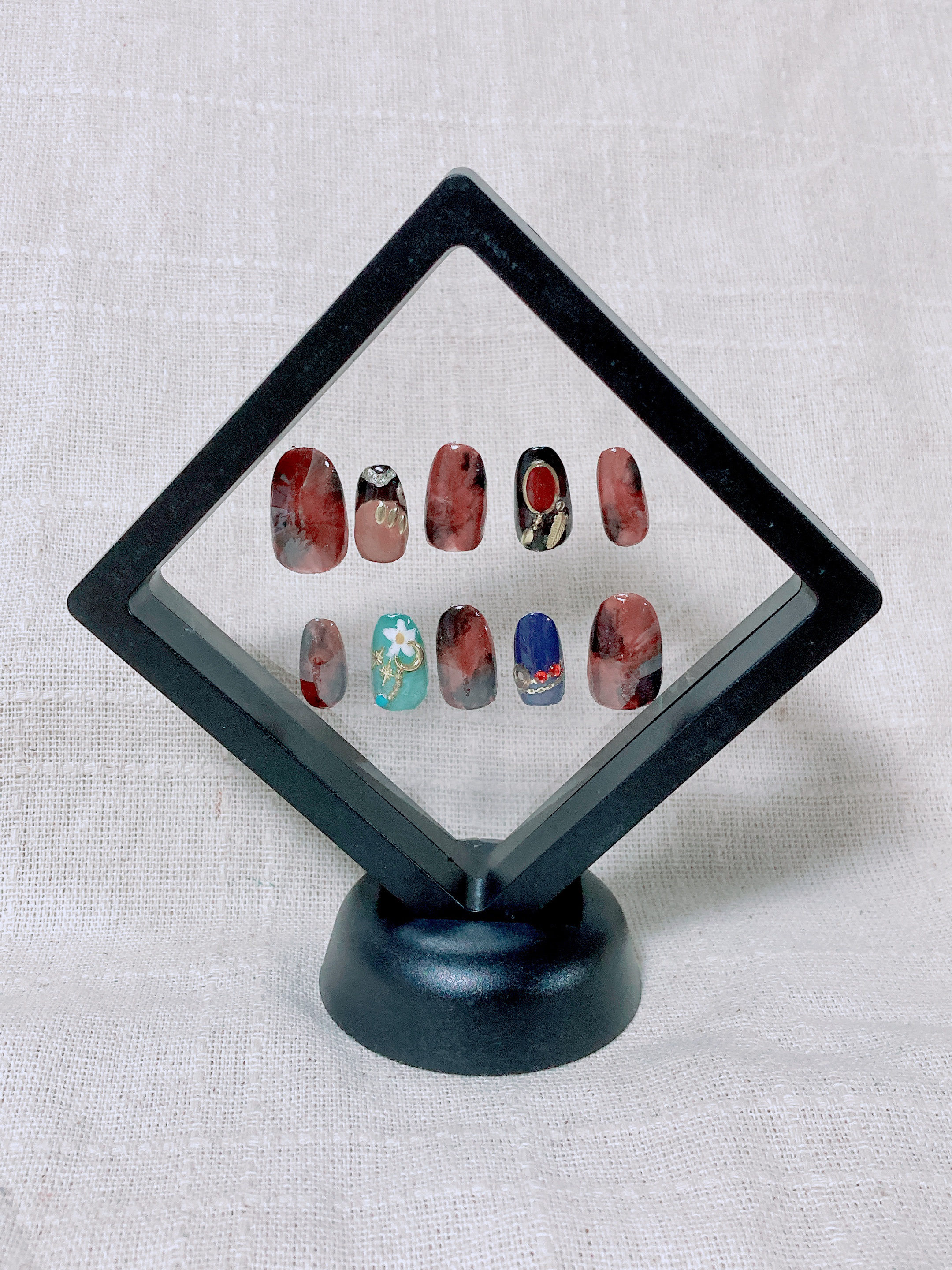 #ツイステネイル,#ジャミルネイルのネイルデザイン