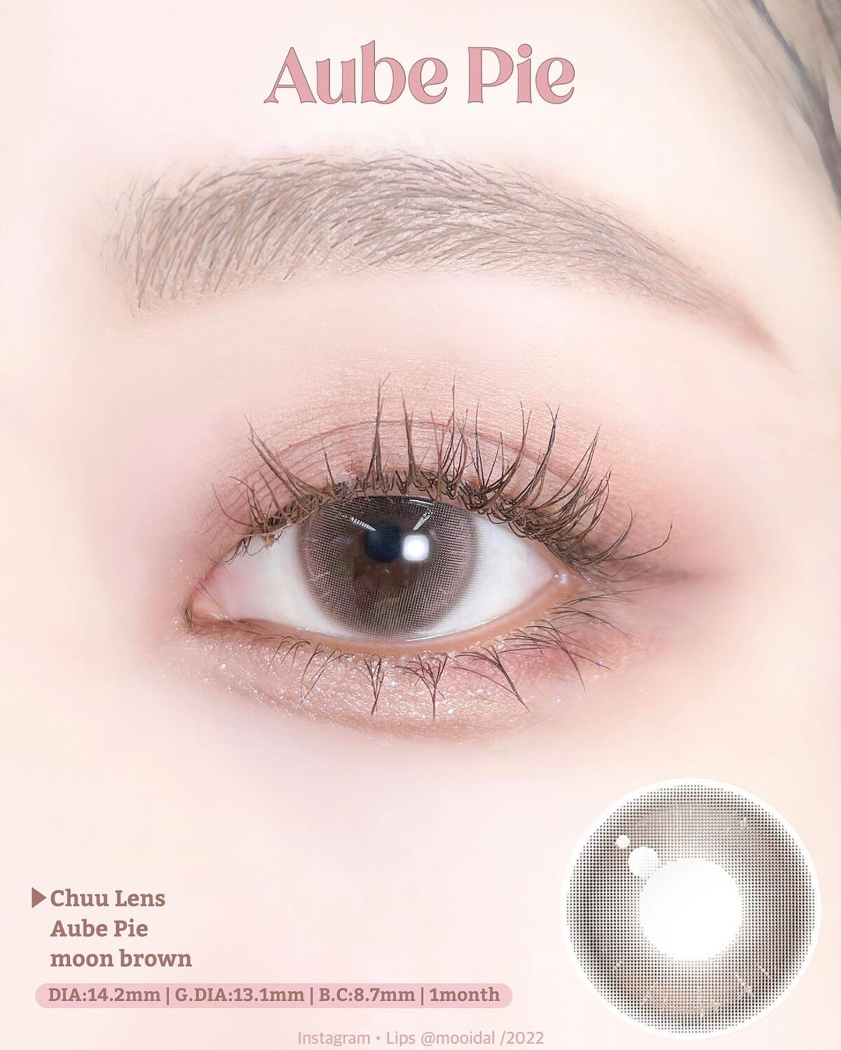 ツキ on LIPS 「新作✨儚いピンクブラウンレンズ♡____________..」(1枚目)