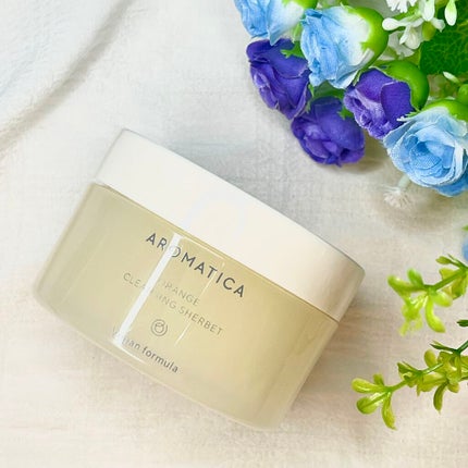 オレンジクレンジングシャーベット/AROMATICA/クレンジングバームを使ったクチコミ(1枚目)