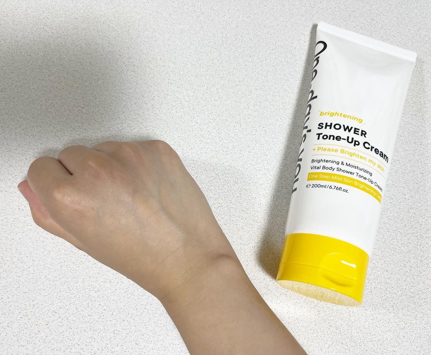 ブライトニングシャワートーンアップクリーム/One-day's you/ボディグッズを使ったクチコミ(2枚目)