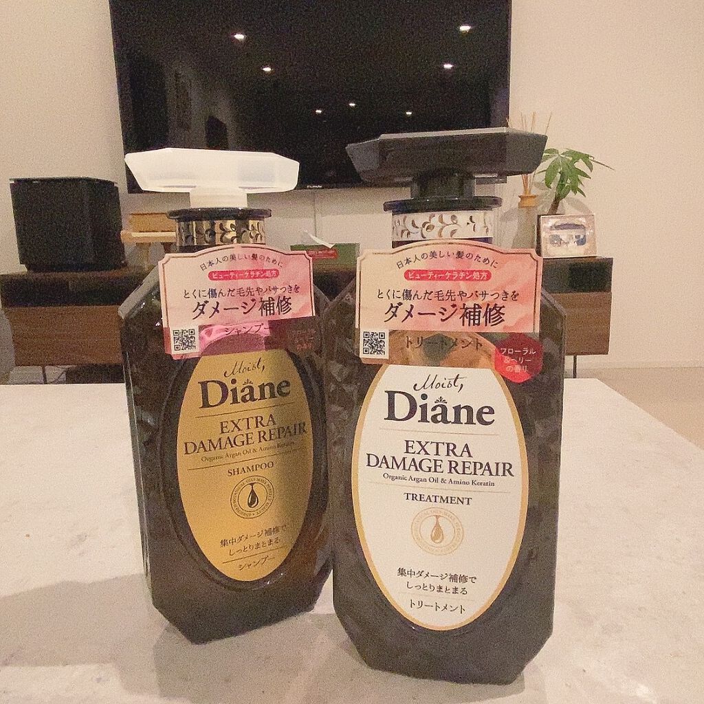 パーフェクトビューティ モイストダイアン エクストラダメージリペア シャンプー/トリートメント/ダイアン/市販シャンプーを使ったクチコミ（1枚目）