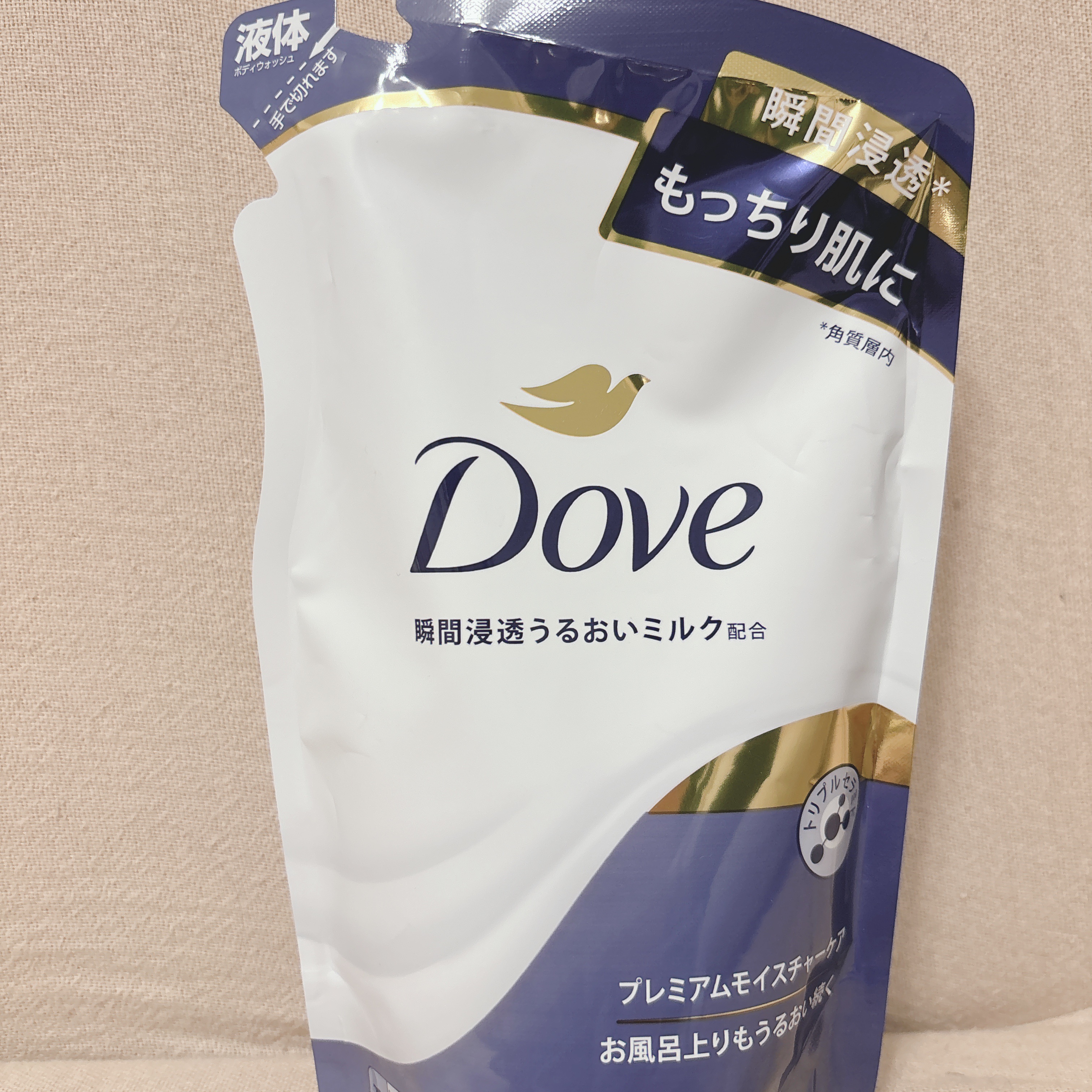 ボディウォッシュ プレミアム モイスチャーケア 詰め替え用 330g/ダヴ/ボディソープを使ったクチコミ（1枚目）