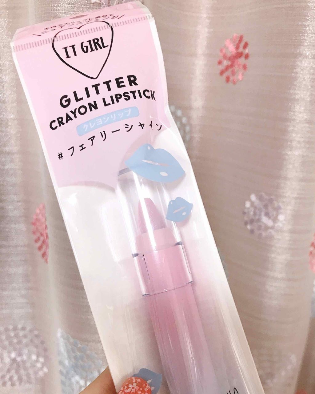 ダイソー×IT GIRL グリッタークレヨンリップ フェアリーシャイン/DAISO/口紅を使ったクチコミ（1枚目）