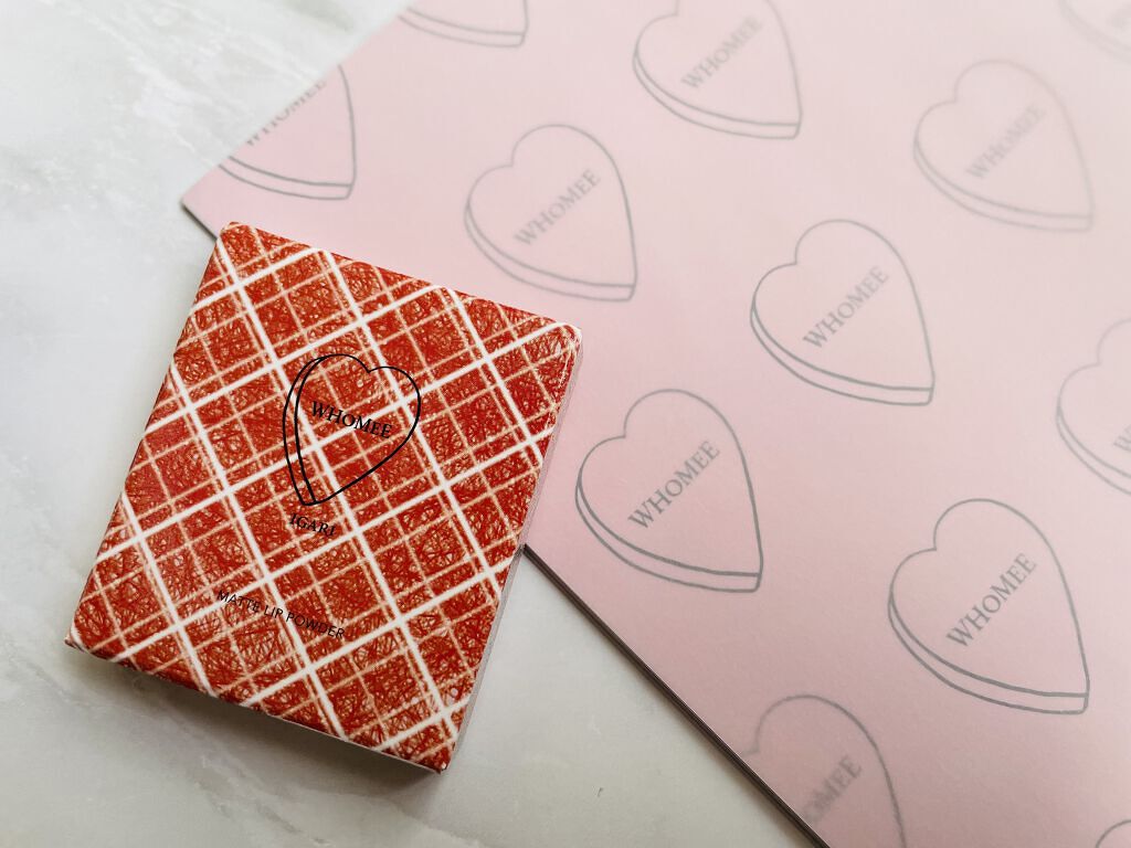 マットリップパウダー/WHOMEE/口紅を使ったクチコミ（2枚目）