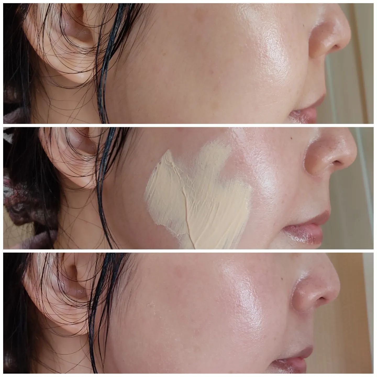 3番 ノーファンデ陶器肌トーンアップクリーム/numbuzin/化粧下地を使ったクチコミ（2枚目）