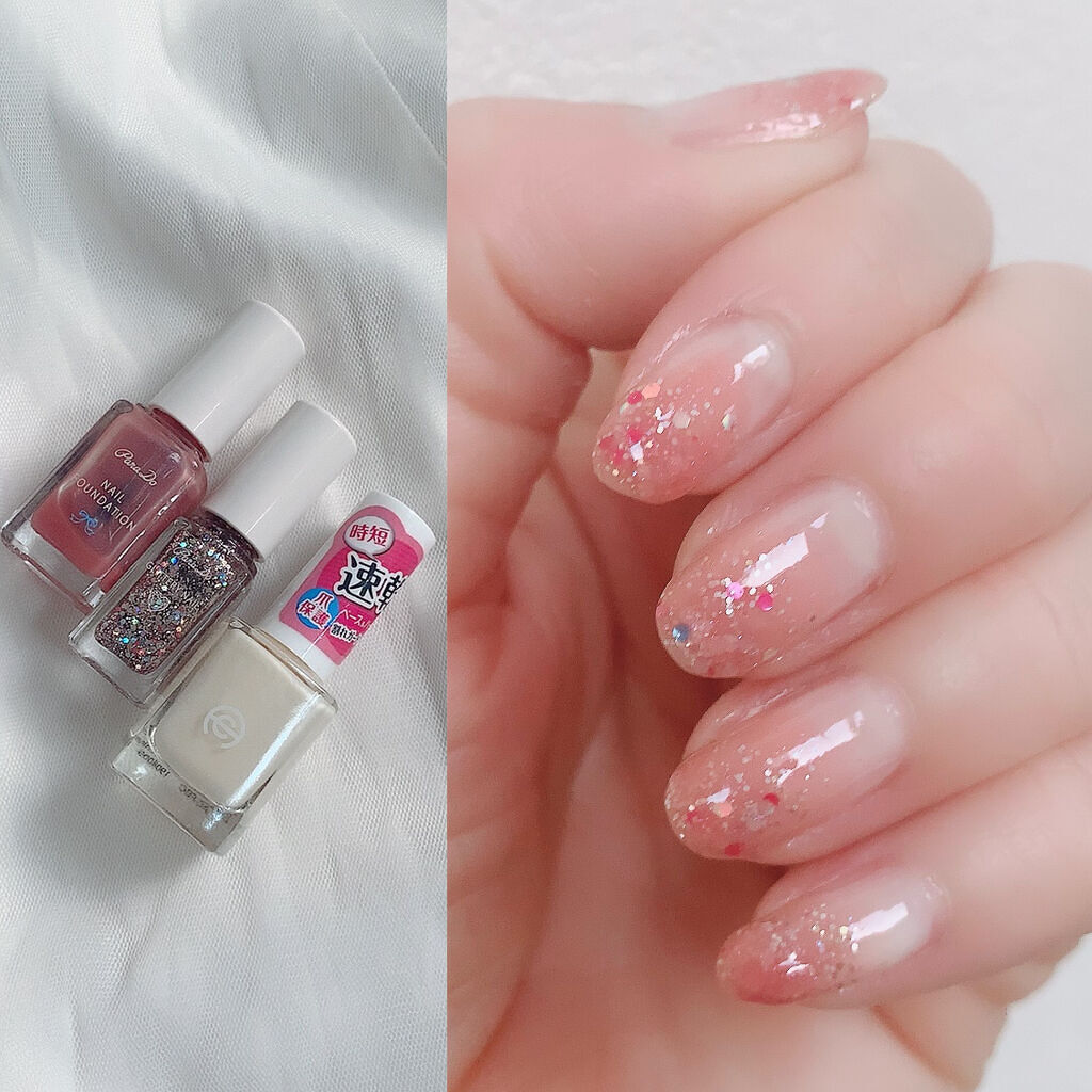 AC クイックドライベース＆ハードナー/AC MAKEUP/ネイルベースコートを使ったクチコミ（3枚目）